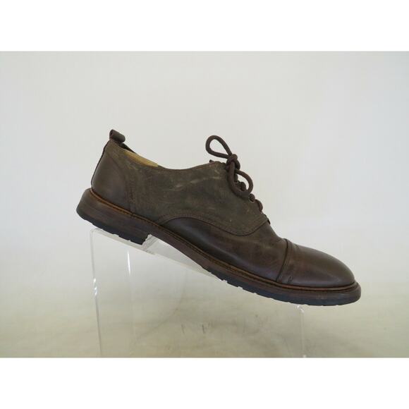 All Saints Jacks Place Brown Suede Leather Oxford Dress Shoes Mens Size 45 EUR main image 7